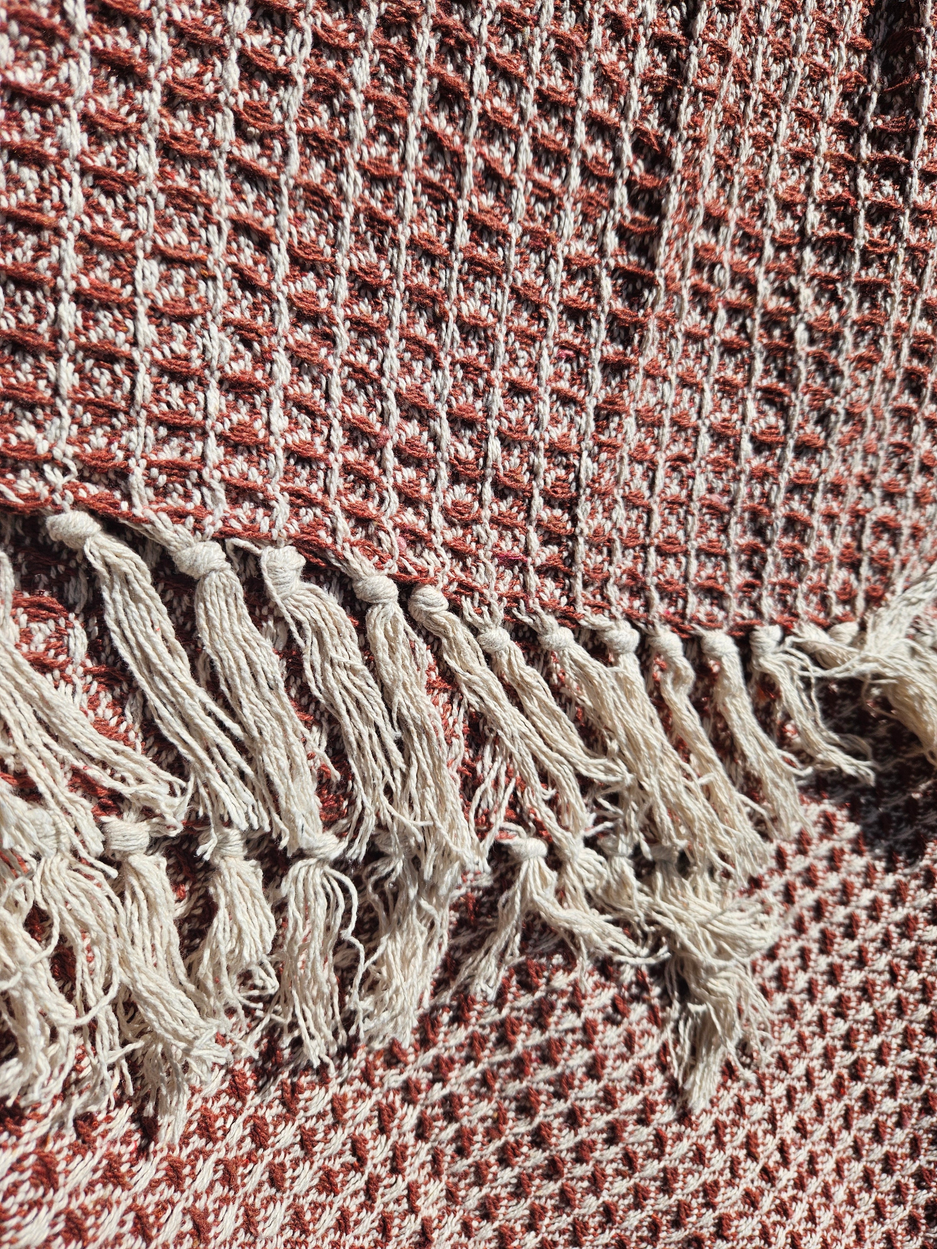 Take a Plaid Freja Rust 125x150cm | Genanvendt bomuld