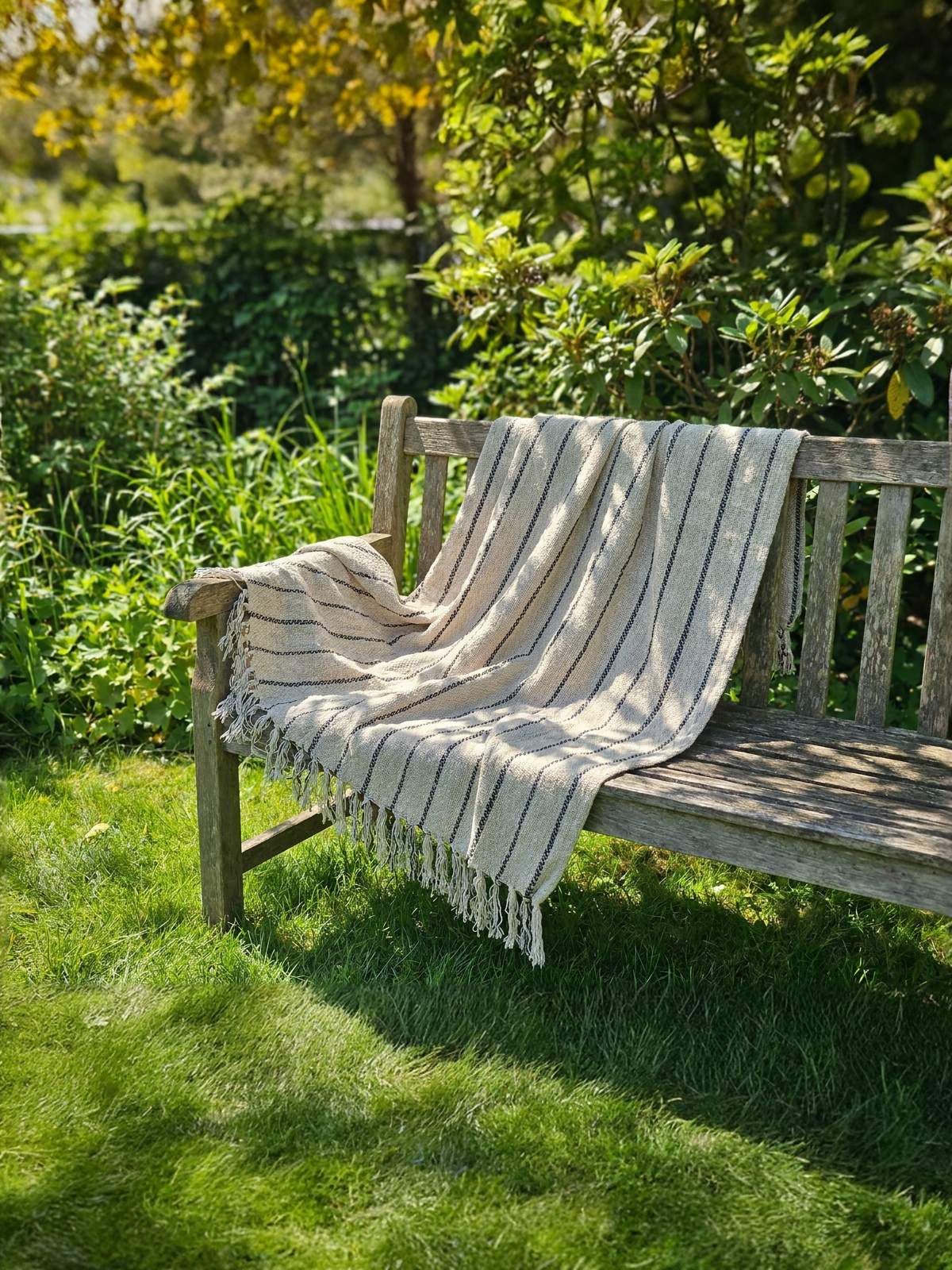 Take a Plaid Kaj Beige 125x150cm | Genanvendt bomuld