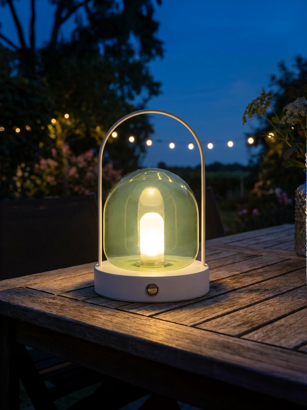 Light & Living bordlampe Yeremi LED genopladelig Grøn 19 cm