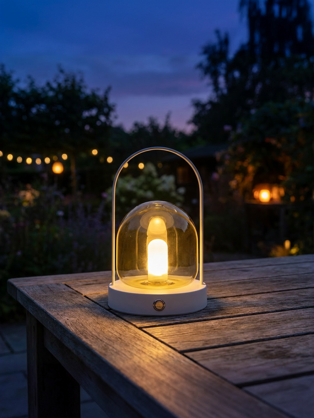 Light & Living bordlampe Yeremi LED genopladelig Brun 19 cm