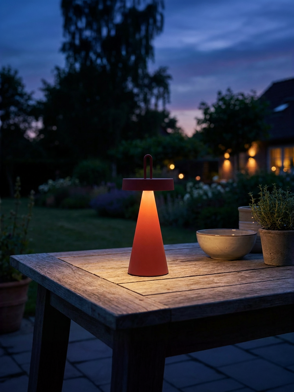 Light & Living bordlampe Ankenta terra LED genopladelig Terra 28,5 cm