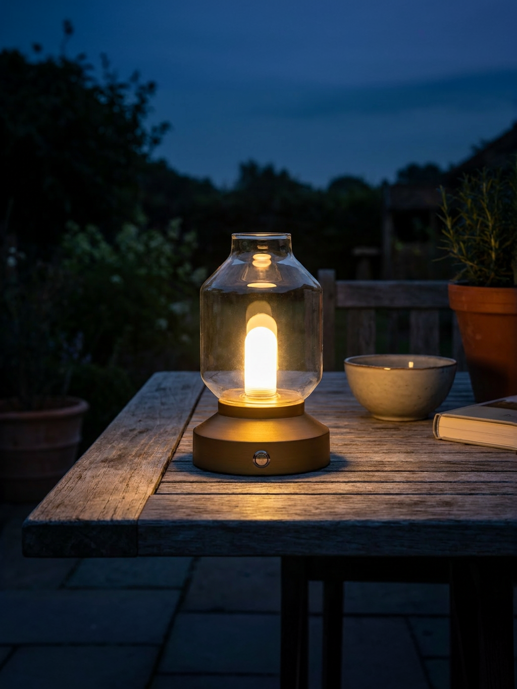 Light & Living bordlampe Merey LED Cream/Gul 19 cm